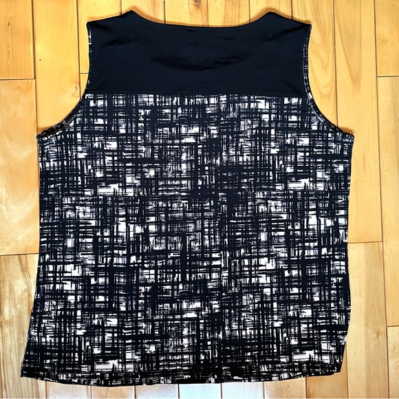 Jones New York-Women’s Sleeveless Top-Size 1X-Black & White - Picture 2 of 13